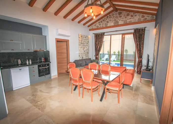 Vilă Tlos Yali 3+1 Villa, Oezel Havuzlu, Fethiye